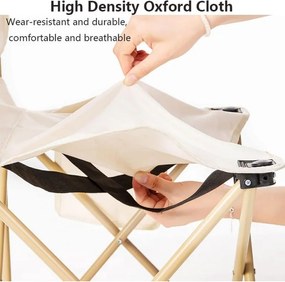 Сгъваем риболовен стол с калъф за съхранение Черен