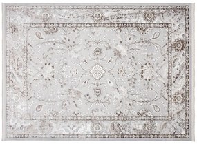 Светлобежово-сив килим с винтидж дизайн и шарки Ширина: 80 см | Дължина: 150 см