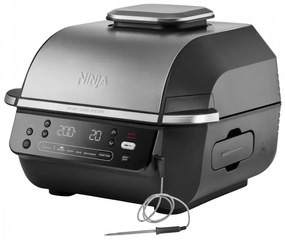 Фритюрник с горещ въздух и грил 5в1 Ninja Foodi Smart EG351EU, 1760W, 5.7 л, До 4 порции, 5 режима, Cyclonic Air, Smart Cook, Керамично покритие, Черен/инокс