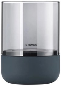 Комплект от 2 свещника от сиво стъкло с бетонна основа Calma - Blomus