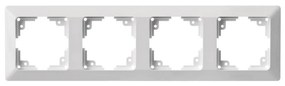 Рамка за ключове 4P бяла