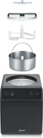 Машина за сладолед 2в1 Graef IM706, 180W, 2 л, 4 програми, От -18C до -35C, Сензорен дисплей, Черен