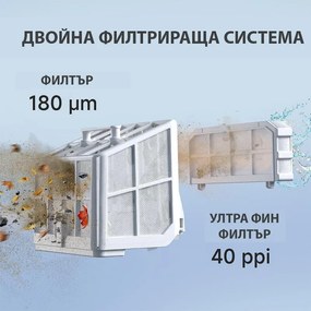 Безкабелен робот за почистване на басейни Wybot S2, 91W, За до 300 м2, SMART, 3 режима, Self-parking, Auto-reverse, IPX8, Сив