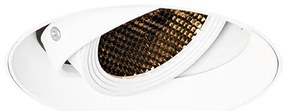 Модерен вграден прожектор бял GU10 AR70 кръгъл без рамка - Oneon Honey