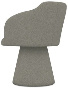 Сив тапициран трапезен стол Kanoa – Makamii