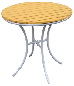 Маса Bistro Muhler Polywood 1000799, 70х72 см, Подходяща за външни условия, Сив/кафяв