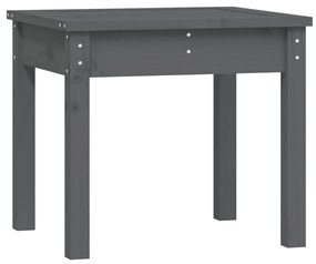 823992 vidaXL Градинска пейка сива 50x44x45 см борово дърво масив