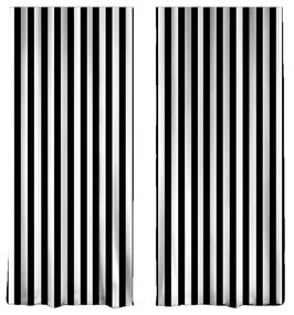 Черно-бели завеси в комплект от 2 броя 140x260 cm - Mila Home