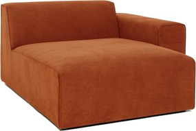 Модул за оранжев велурен диван (десен ъгъл) Sting - Scandic