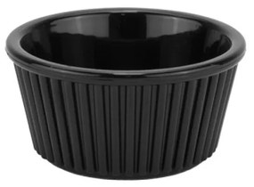Horecano - Поликарбонатен рамекин оребрен ф7см 70мл черен (GS-11)