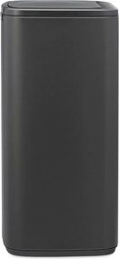Тъмносиво стоманено кошче за боклук отваряне с докосване 30 l Bo Touch – Brabantia
