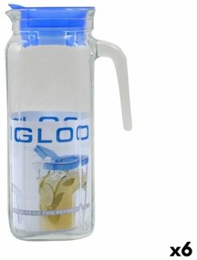 Кана Borgonovo Igloo Прозрачен Cтъкло Син 1,2 L (6 броя)