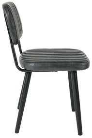 Черен трапезен стол Jake Worn - White Label