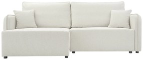 Ъглов диван Melody-Бяло-Десен