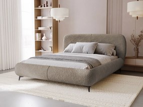 Тапицирано легло Мое-сребристо сиво-200 x 200