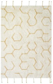 Кремаво памучно детско килимче за игра 90x130 cm Pollination – Lorena Canals