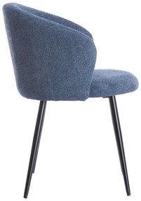 Сини метални трапезни столове в комплект 2 бр. Radaja – Light &amp; Living
