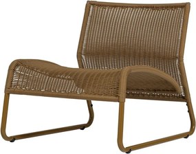 Градински стол от изкуствен ратан в цвят жълта охра West – WOOOD