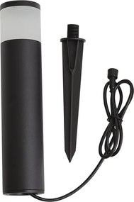 Модерна външна лампа за стълб 12V черна вкл. LED IP65 - Voltaire Palo