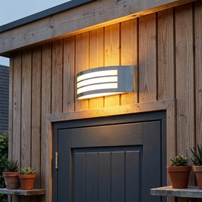 Модерна стенна лампа стомана неръждаема стомана IP44 - Sapphire Deluxe