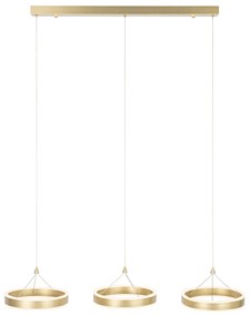 Висяща лампа месинг овална с LED 3-степенна димираща 3-светлина - Lyani