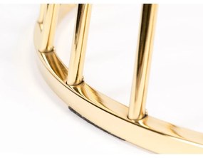 Кръгла маса за хранене със стъклен плот ø 104 cm Floris - White Label