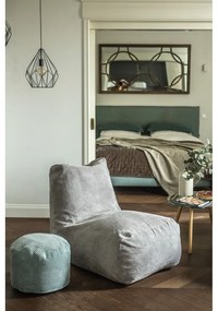 Тъмносив пуф от рипсено кадифе Tube – SLOWDOWN