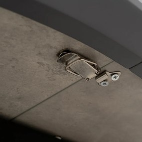 Кръгла сгъваема трапезна маса с допълнителна плоча ø 120 cm Rocía – Ixia