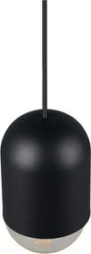 Черно метално висящо осветително тяло ø 11 cm Nara – Reality