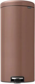 Кош за боклук с педал Brabantia NewIcon 1008853, 30 л, Плавно затваряне, Противоплъзгаща основа, Сатенено покритие, Кафяв