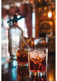 Комплект от 6 стъклени сламки за пиене с дължина 15 cm - Vialli Design