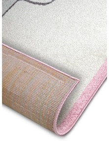 Розово-бял детски килим 160x235 cm Bouncy - Hanse Home