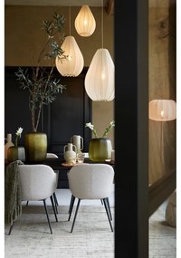 Бежово висящо осветително тяло с текстилен абажур ø 50 cm Itela – Light &amp; Living