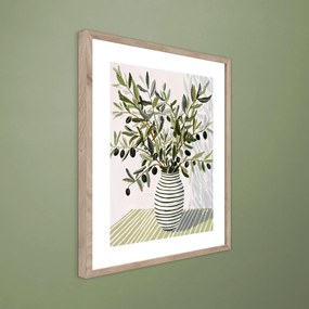 Печатна картина с включена рамка 40x50 cm Olive Bunch II – Styler