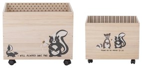 Дървени детски кутии за съхранение в комплект от 2 Nonni - Bloomingville Mini