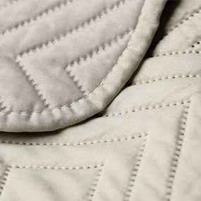 Кремаво капитонирано покривало за легло от микрофибър 220x240 cm Softa – Restilo