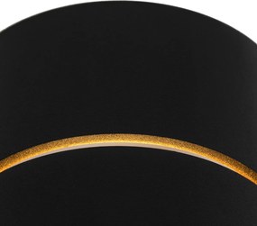 Интелигентен стенен аплик черен със златен интериор с WiFi G9 - Ria