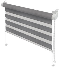 Сива ролетна щора ден и нощ 42,5x150 cm Zebra – Gardinia