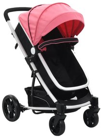 Sonata Детска/бебешка количка 2-в-1, розово и черно, алуминий