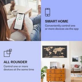 Klarstein Wonderwall Air Art Smart, инфрачервен отоплител, нощна карта, 120 х 60 см, 700 W