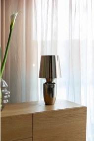 Метална настолна лампа в сребрист цвят с метален абажур (височина 42 cm) Classy – Zuiver