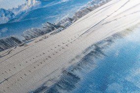 Картина на платно – Заснежен пейзаж в Алпите