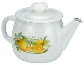 Horecano - Емайлиран чайник 1л "ЛИМОН" Н-(I2707/2whtLem)