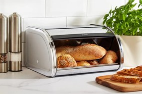 Кутия за хляб Brabantia Roll Top 646888, 11 л, 31.6x26.5 см, Специална структура, Инокс