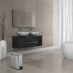 Стоманено кошче за боклук с педал в матово сребрист цвят 5 l Erik – Spirella