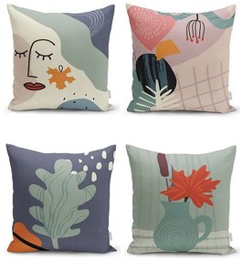 Калъфки за възглавници в комплект от 4 броя 43x43 cm - Mila Home