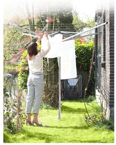 Градинска сушилня за дрехи в сребрист цвят 50 m Topspinner – Brabantia