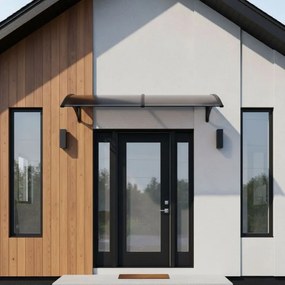 Поликарбонатен двоен навес над входната врата 200 x 100 cm