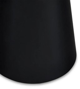 Черна/светлосива масичка за кафе с плот от имитация на мрамор ø 45 cm Tango – Furnhouse
