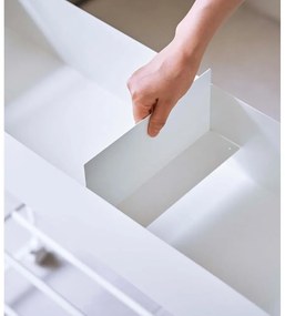 Бяла метална стойка за детски обувки 74,5x74,5x22 cm Tower – YAMAZAKI